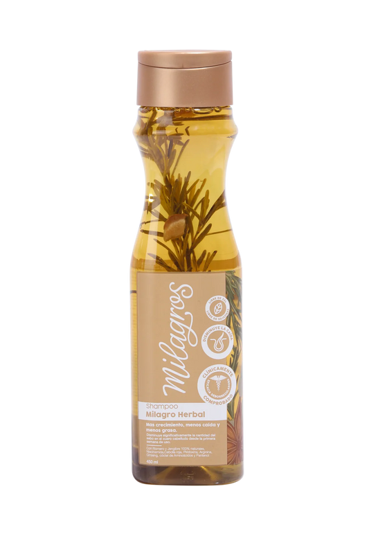 SHAMPOO MILAGRO HERBAL CON ROMERO MILAGROS 450 g