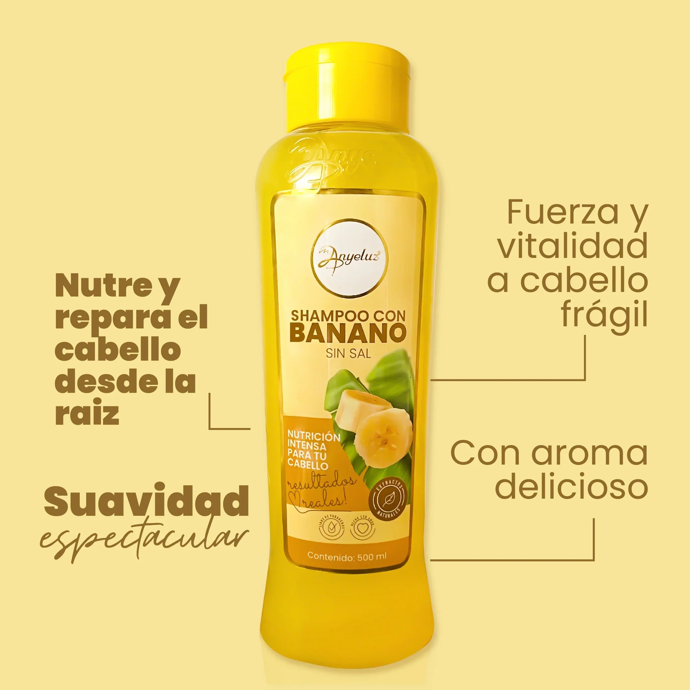 SHAMPOO CON BANANO ANYELUZ 500ml