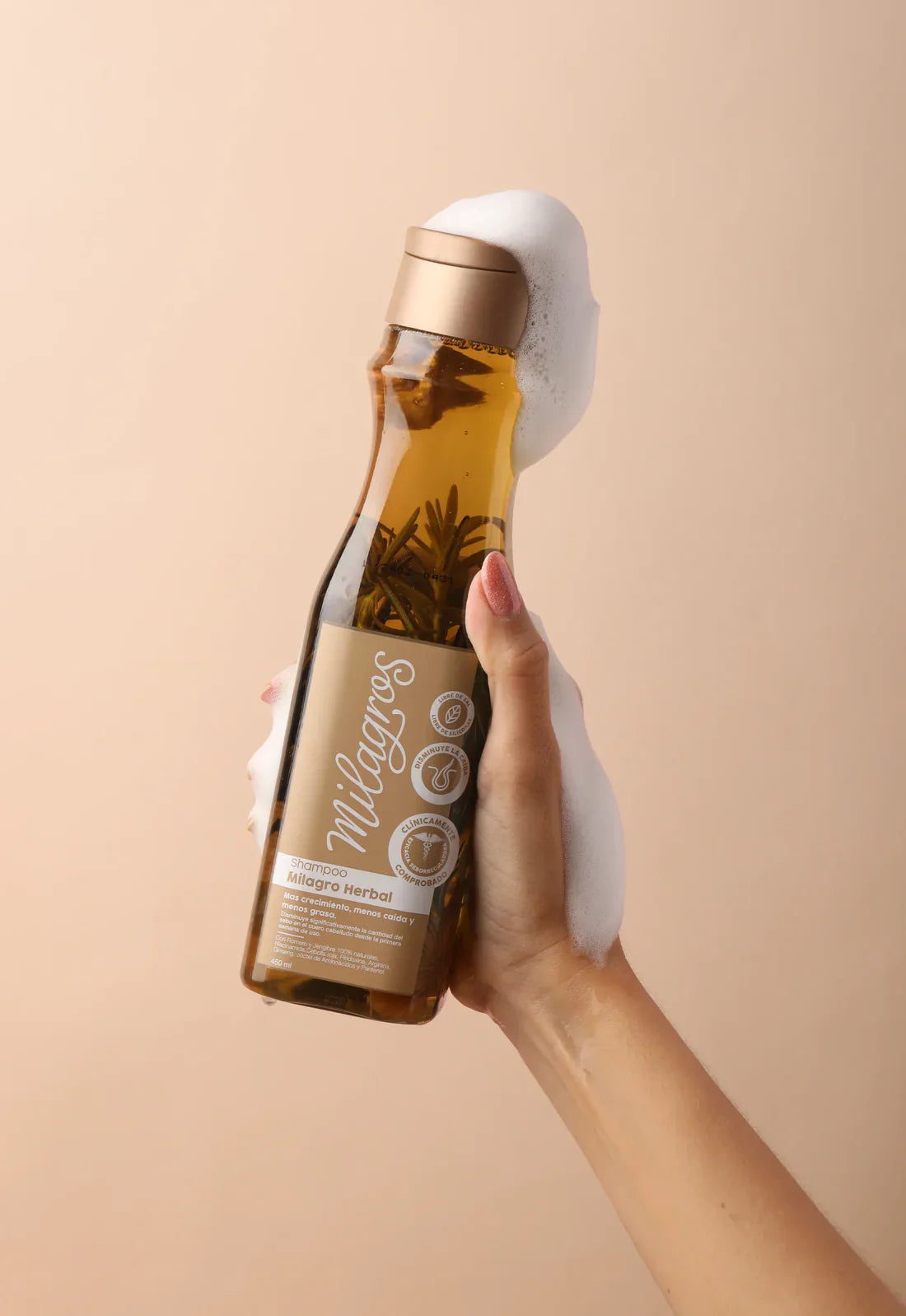 SHAMPOO MILAGRO HERBAL CON ROMERO MILAGROS 450 g