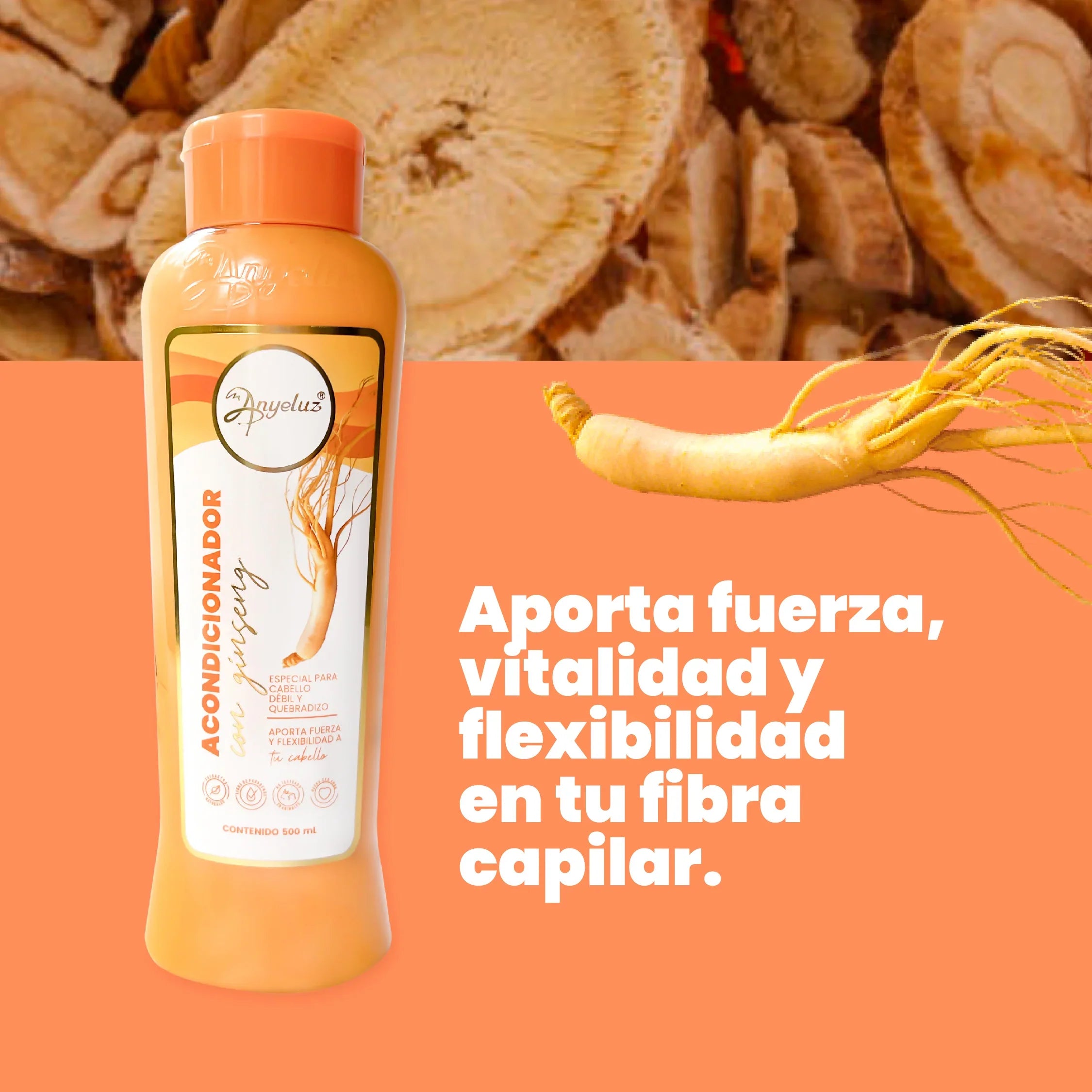 ACONDICIONADOR CON GINSENG ANYELUZ 500ml