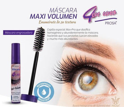 MASCARA MAXI-VOLUMEN SILICON MORADA PROSA 13g