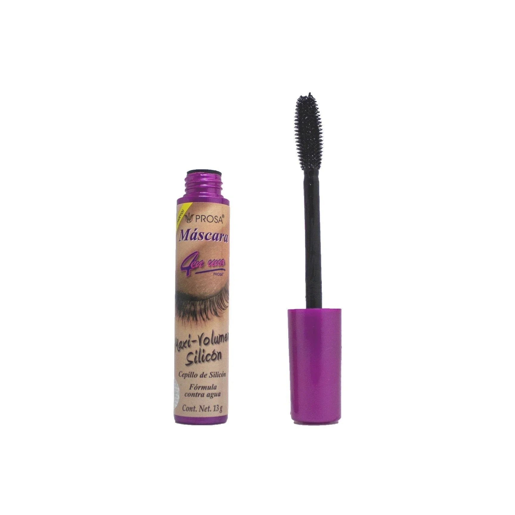 MASCARA MAXI-VOLUMEN SILICON MORADA PROSA 13g
